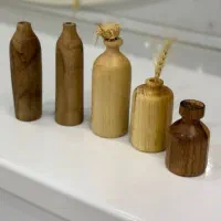 قندان و گلدان چوبی|ظروف سرو و پذیرایی|کرمانشاه, |دیوار