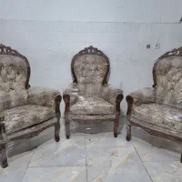 مبل سلطنتی ۹نفره تمام چوب گردو|مبلمان خانگی و میز عسلی|مشکین‌دشت, |دیوار