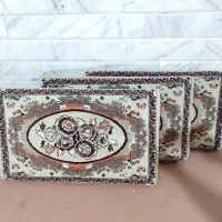 پشتی سالم طرح گل دار الماسی