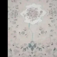 فرش سالم ۶ متری زمینه کرم گلدار آنتیک و درجه یک