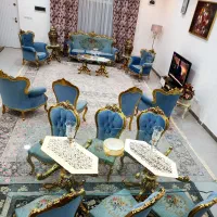 مبل ناهارخوری سرویس وارداتی تمام چوب راش اصل منبت