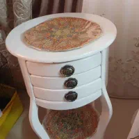 میز تلفن ۳کشو ۲طبقه