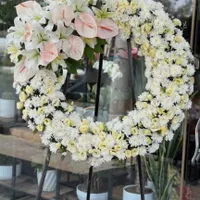 تاج گل ترحیم بدرقه ای باوقتر وارام