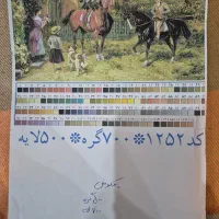 تابلو فرش نیمه ابریشم