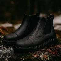 نیم بوت چرم مردانه