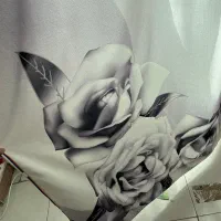 پرده چاپی بسیار زیبا همراه با میل پرده