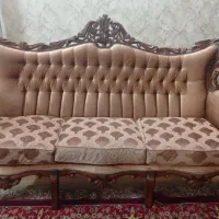 مبل سلطنتی منبت با چوب گردو|مبلمان خانگی و میز عسلی|برخوار, |دیوار