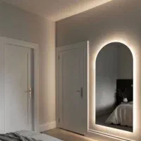 آینه بک لایت/نور دار|آینه|مشکیندشت, |دیوار