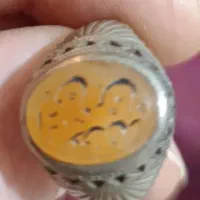 انگشتر خطی نقره یمن