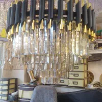 لوستر مدرن لوله ای سایز 40 سانت|لوستر و چراغ آویز|بروجرد, |دیوار