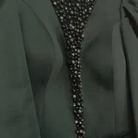 لباس سبز زمردی کارشده