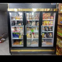 یخچال ایستاده ویترینی فریزر نو ودوست دوم