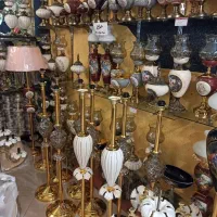 آباژورطلایی فورتیک کنارسالنی|چراغ خواب و آباژور|اردبیل, |دیوار