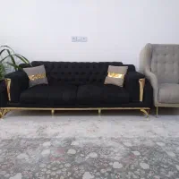 مبلمان ۸نفره راحتی با۳عدد میز عسلی فلزی|مبلمان خانگی و میز عسلی|تربتحیدریه, هاشمینژاد|دیوار