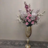 گل با گلدان