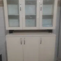 فروش کمد آشپزخانه ازجنس mdf در حد نو.سینک آشپزخانه