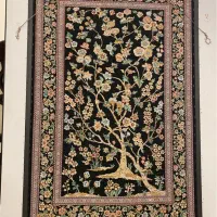 تابلو فرش دستباف تمام ابریشم قم|تابلو فرش|تهران, سوهانک|دیوار