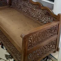 تخت باغی چوب گردو|صندلی و نیمکت|فولادشهر, مسکن مهر فولادشهر|دیوار