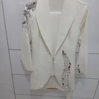 مانتو و شلوار آینه دوزی شده