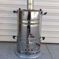 سماور زغالی ورق ضخیم آکبند( ۶و۸و۱۲ لیتر موجود است