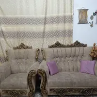 مبل هفت نفره نوع باقیمت 15 میلیون با سه میز عسلی|مبلمان خانگی و میز عسلی|ایرانشهر, |دیوار