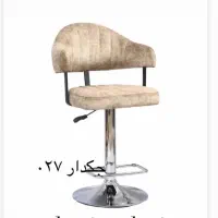 صندلی اپن طلایی مشکی با پایه فلزی و تنظیم ارتفاع|صندلی و نیمکت|کرمان, |دیوار