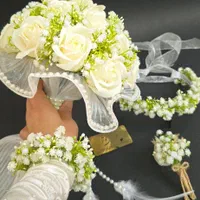 دسته گل عروس لاله قرمز فروش و کرایه|گل مصنوعی|مشهد, شهید مطهری|دیوار