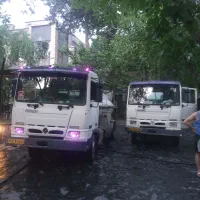 تخلیه چاه کهریزک باقر شهر شورآباد