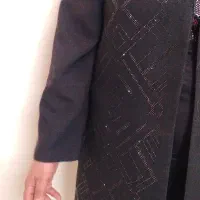 یک عدد مانتو کتی نگین دار مشکی|لباس|تهران, شهرک رضویه|دیوار