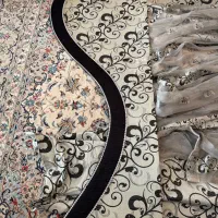 پرده نقره ای مشکی|پرده، رانر، رومیزی|تهران, فرمانیه|دیوار