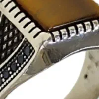 انگشتر نقره مردانه اسپرت