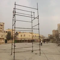 داربست فلزی چهارپایه چرخدار