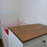 تخت کودک و نوجوان سفید در حد نو|تخت و سرویس خواب|بابل, |دیوار