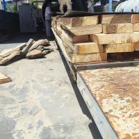 چوب گردو کردستان ضخامت ۷ سانت رنگ تیره