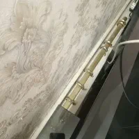 چوب پرده طلایی سالم قابل استفاده