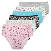 شورت زنانه آداک مدل B34 پنبه لاکرا مجموعه 6 عددی