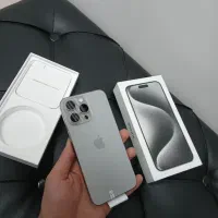 آیفون 15 pro max دوسیم 256 گیگ در حد صفر پلمپ