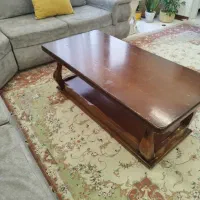 میز جلو مبلی با عسلی جنس چوب اصل