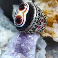 انگشتر باباقوری دوکوهان و یاقوت سرخ کد ۷۳|جواهرات|اصفهان, شیخ اشراق|دیوار