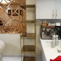 قفسه فلزی طلایی|کتابخانه، شلف، قفسه‌های دیواری|رشت, معلم|دیوار