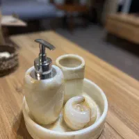 ست سرویس بهداشتی سنگ مرمر نو با کارتن|لوازم سرویس بهداشتی|مشکیندشت, |دیوار