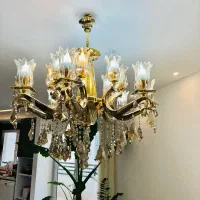 لوستر ۸ شاخه ۱۶ چراغ|لوستر و چراغ آویز|تهران, شهرک چیتگر|دیوار