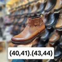 نیم بوت چرم طبیعی تکسایز مردانه|کیف، کفش، کمربند|اصفهان, تخت فولاد|دیوار