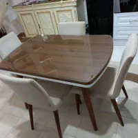 میز ناهارخوری ۴ نفره چوبی|میز و صندلی غذاخوری|گنبد کاووس, |دیوار