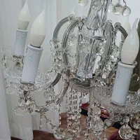 ۳ عدد لوستر کریستالی سالم، قیمت مناسب|لوستر و چراغ آویز|مشگین شهر, |دیوار