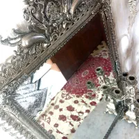 آینه و شمعدان  برنز|آینه|تبریز, |دیوار