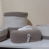 سطل وجا دستمالی جنس قیطان