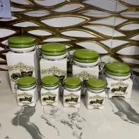 پاسماوری ۸تیکه سبز سفید