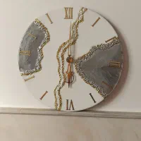 ساعت دیواری لوکس رزینی دست‌ساز و ترند|ساعت دیواری و تزئینی|قم, نیروگاه|دیوار