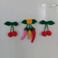 مگنت یخچال طرح فلفل و گیلاس|صنایع دستی و سایر لوازم تزئینی|شیروان (خراسان), |دیوار